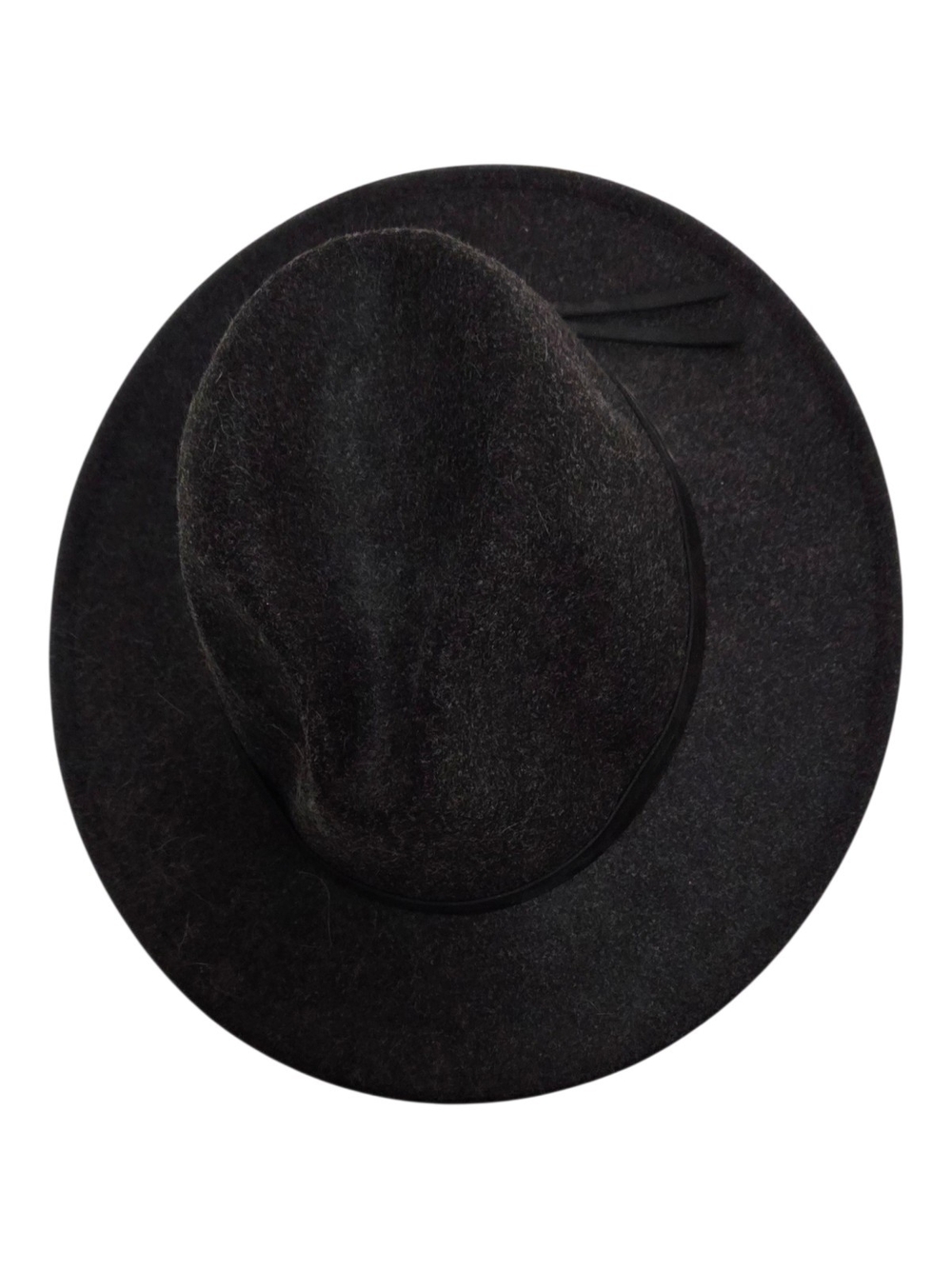 FOUR BUTTONS FAUX SUEDE Black/DARK CHARCOAL GRAY HAT